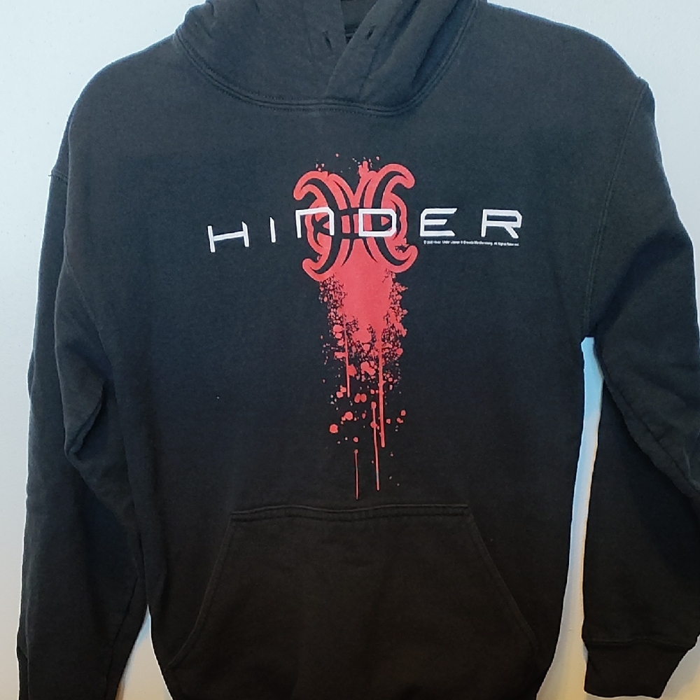 Hind Black and Red Sweatshirt with Bold Graphic